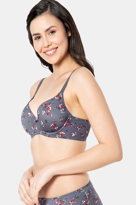 Amante Padded Wired Full Coverage T-Shirt Bra - Wilderness Fl. Pr — image 2